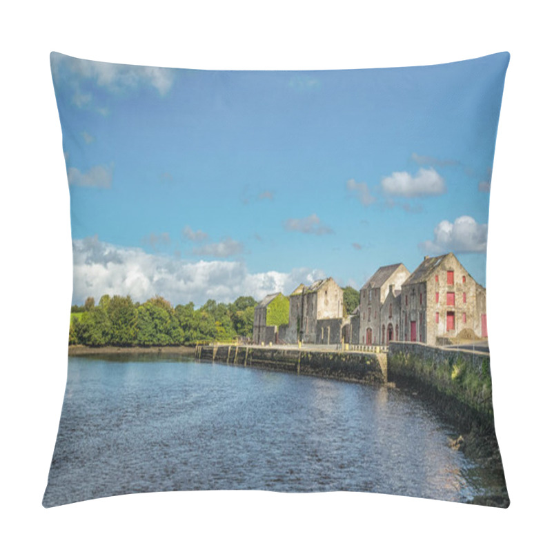 Personality  This Is A Picture Of The Old Warehouses Along The River Front In Ramelton In Donegal, Ireland Pillow Covers