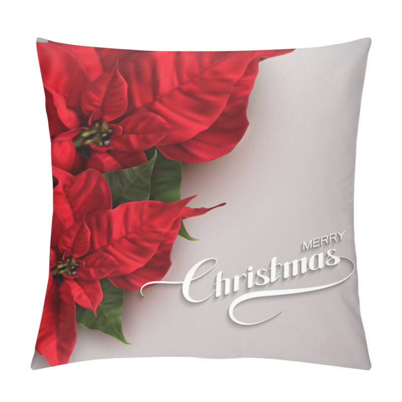 Personality  Merry Christmas. Vector Holiday Illustration Pillow Covers