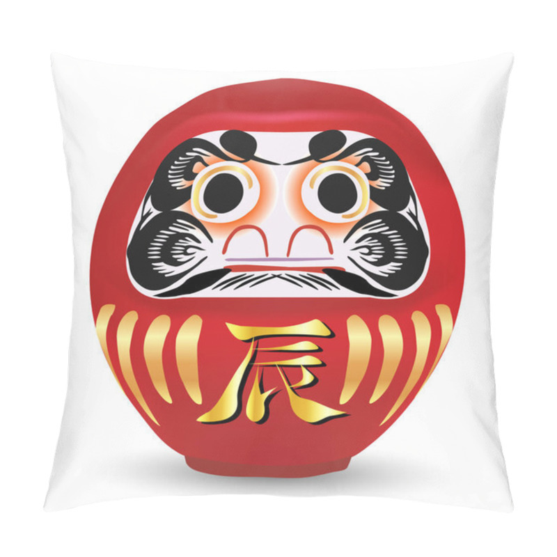 Personality  Dragon New Year's Card Daruma Icon Pillow Covers