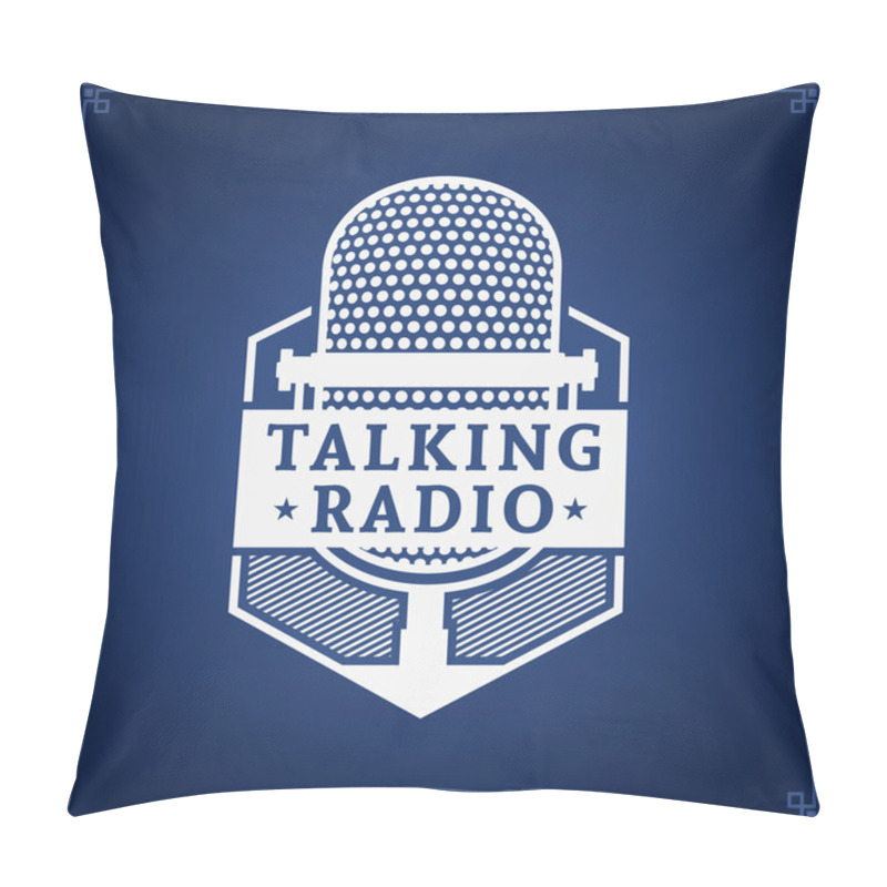 Personality  Talking Radio Logo Pillow Covers