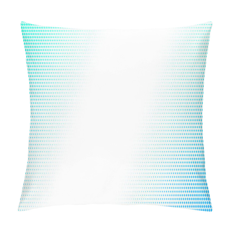 Personality  Halftone Blue Dotted Background. Abstract Vector Gradient Dotted Textured Corners Pillow Covers