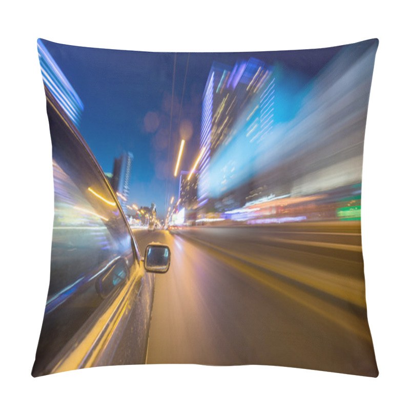 Personality  Night City Drive By Car Pillow Covers