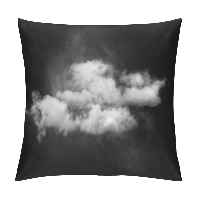 Personality  Textured Cloud,Abstract Black,isolated On Black Background Pillow Covers