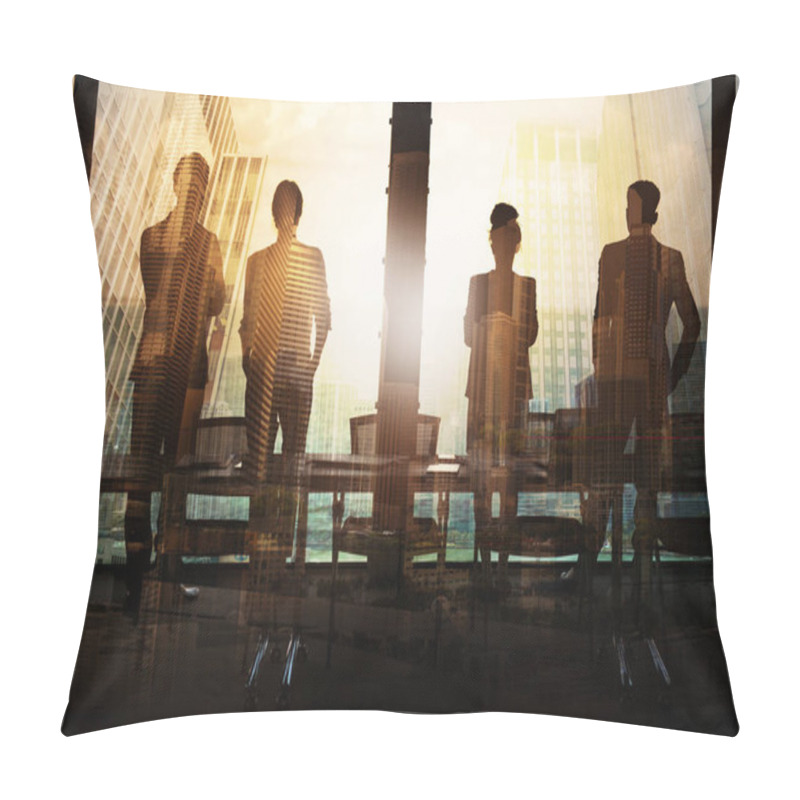 Personality  Group Of Business Partners Pillow Covers