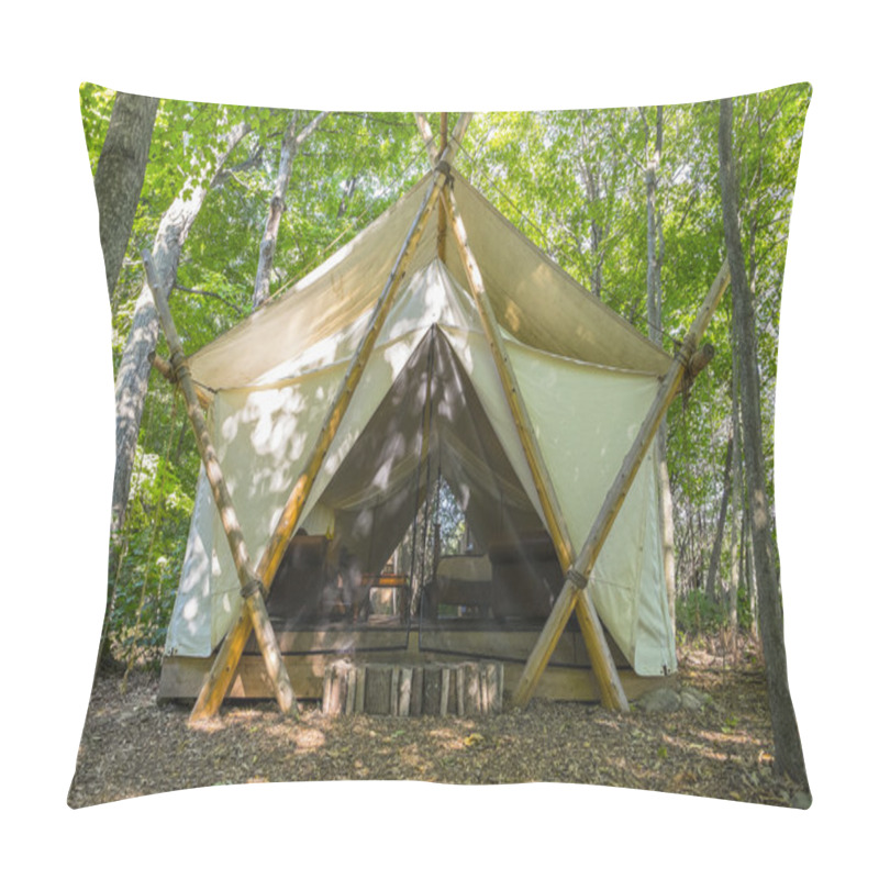 Personality  Camping Tent In The Woods  Pillow Covers