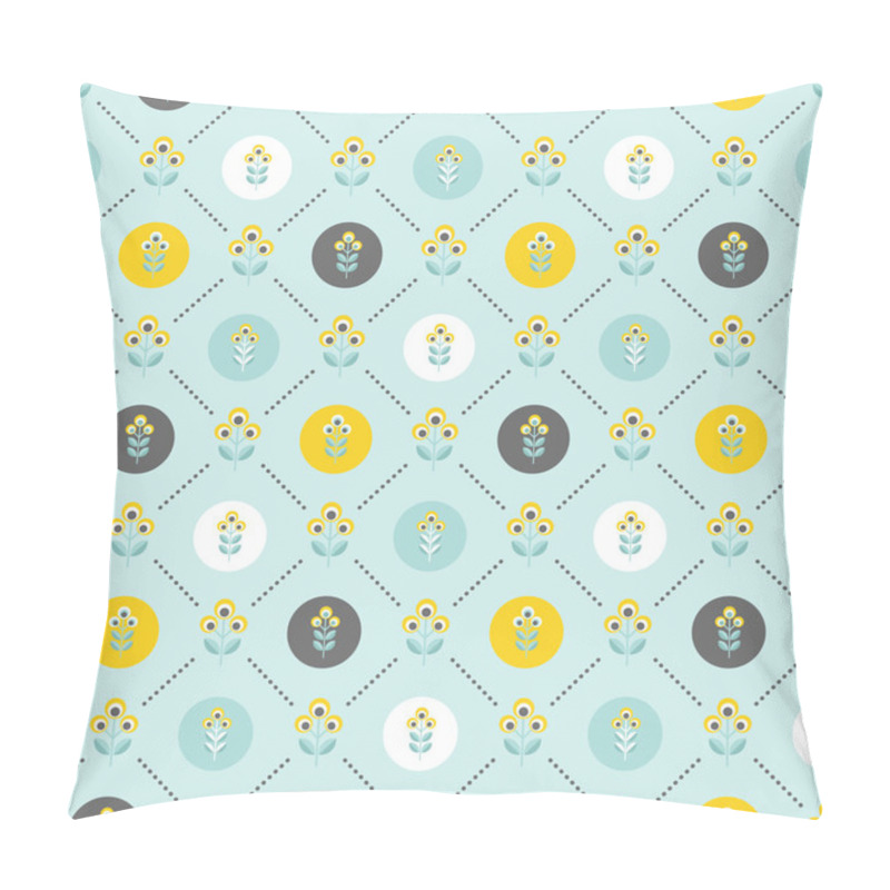 Personality  Seamless Floral Pattern With Abstract Flowers Pillow Covers