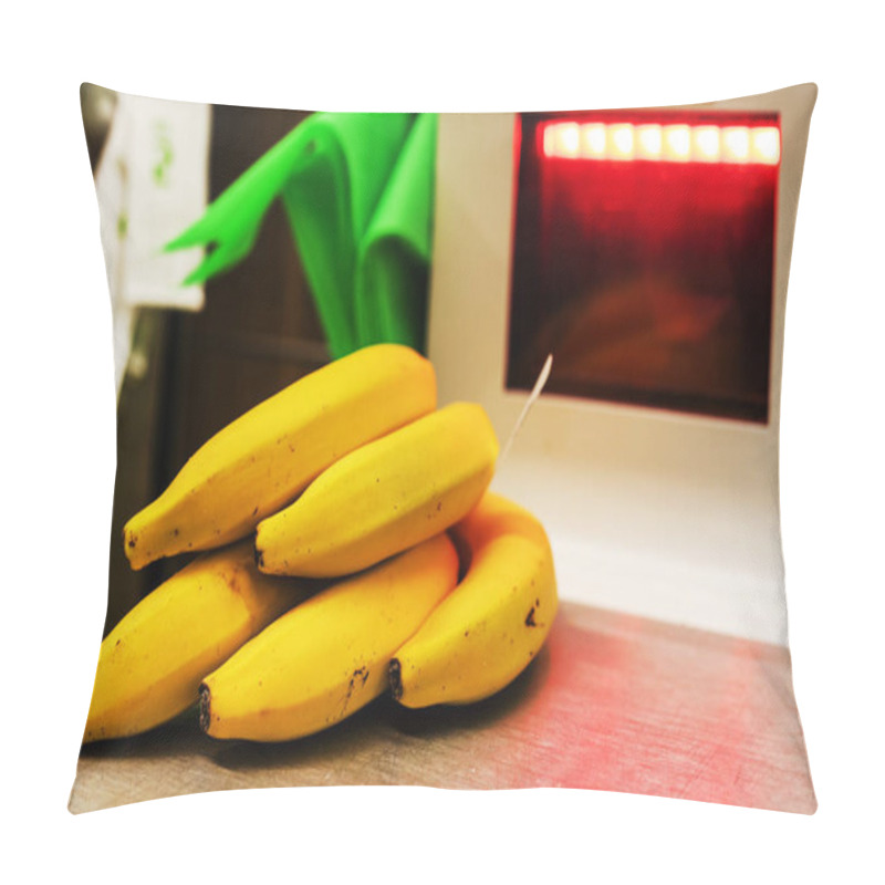 Personality  Scan The Barcode Of Bananas At The Self-service Checkout Pillow Covers