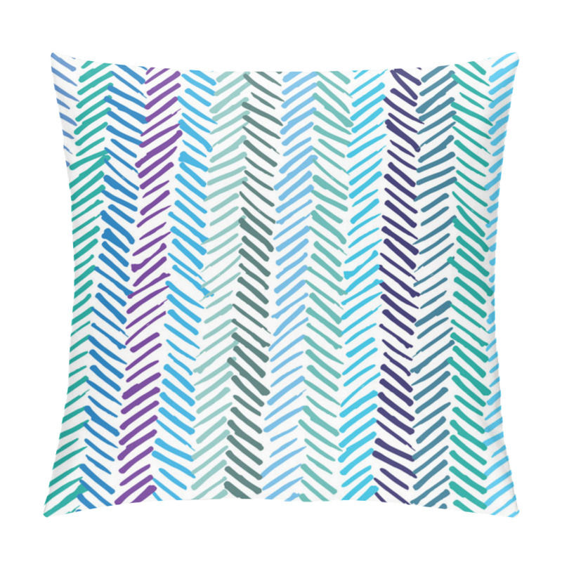 Personality  Smeared Herringbone Seamless Pattern Design Pillow Covers