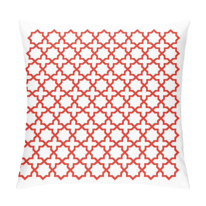 Personality  Seamless Traditional Geometrical Islamic Ornament, Vector Pattern Pillow Covers