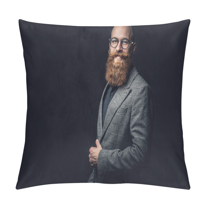 Personality  Studio Portrait Of Redhead Man Pillow Covers