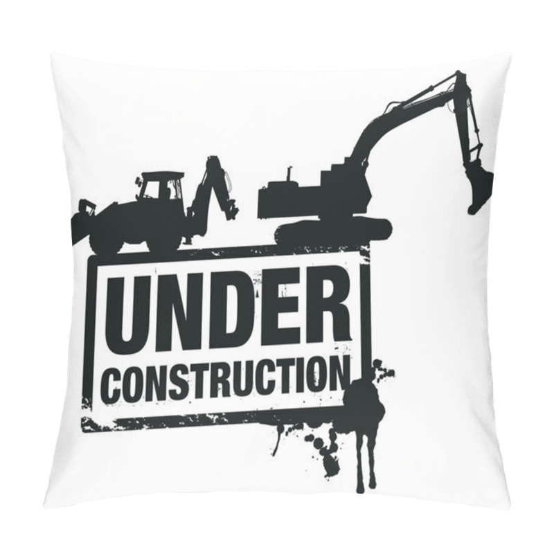 Personality  Website Construction Background Pillow Covers