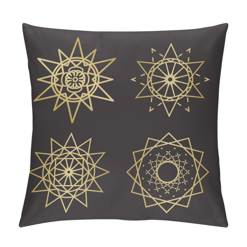 Personality  Sacred Geometry Ornament Symbols Pillow Covers