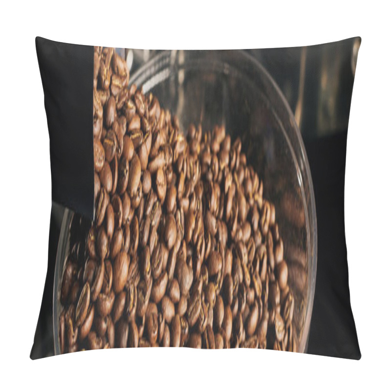 Personality  Whole Coffee Beans, Medium Roast, Fresh Caffeine, Coffee Shop, Espresso Preparation, Banner Pillow Covers