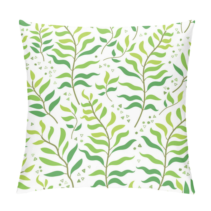 Personality  Tropical Leaves Vector Pattern. Summer Equatorial Rainforest With Foliage Pillow Covers