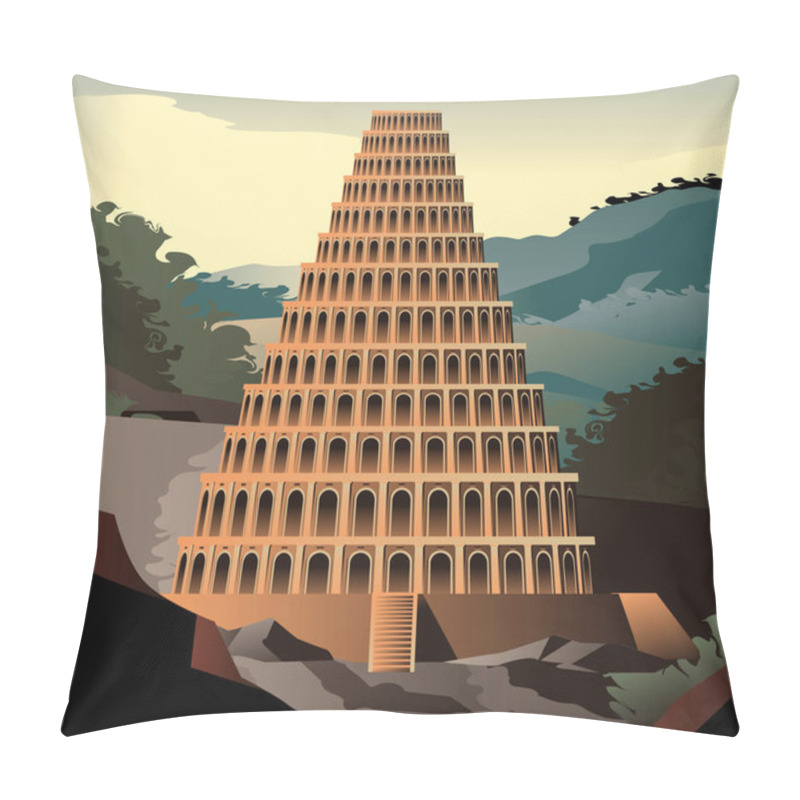 Personality  Tower Of Babel  Old Testament Tale Pillow Covers