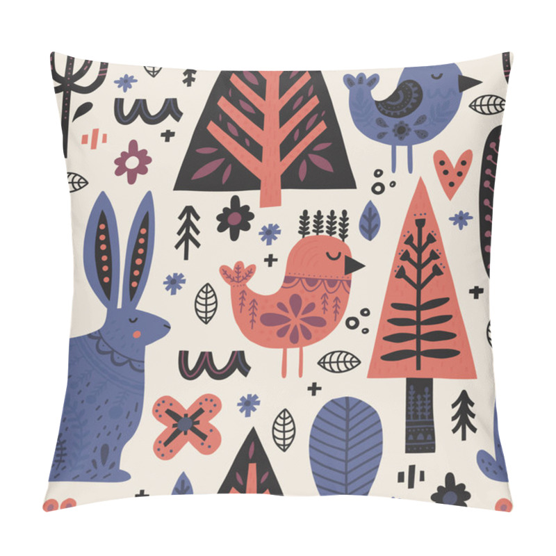 Personality  Forest Animals In Nordic Style Pillow Covers