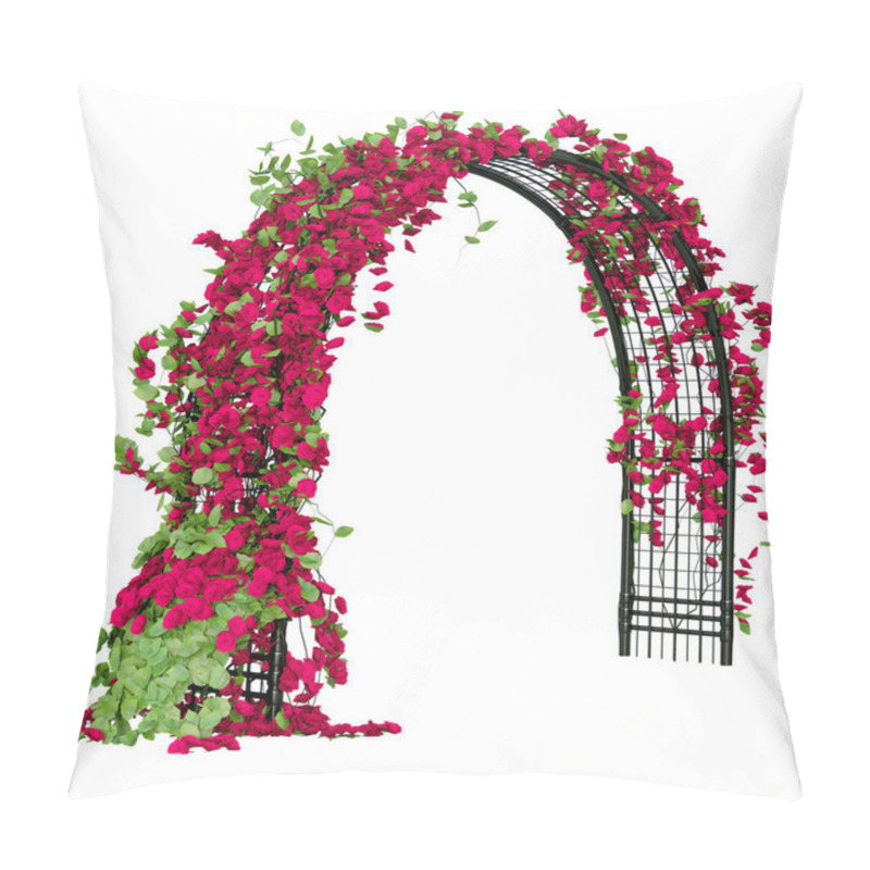 Personality  Arched Pergola With Roses Pillow Covers