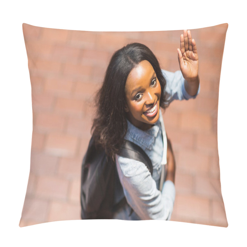 Personality  Student Waving Goodbye Pillow Covers