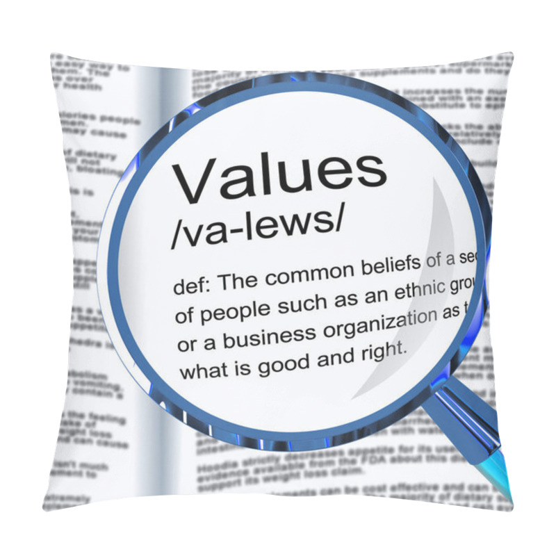 Personality  Values Concept Icon Means Honesty And Moral Code Of Conduct - 3d Pillow Covers