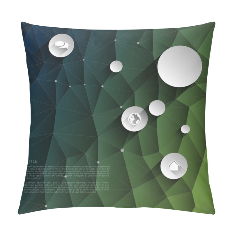 Personality  Infographic Background Pillow Covers