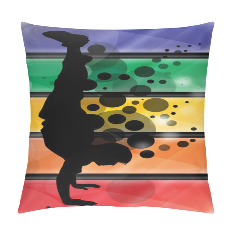 Personality  Silhouette Of A Boy Pillow Covers