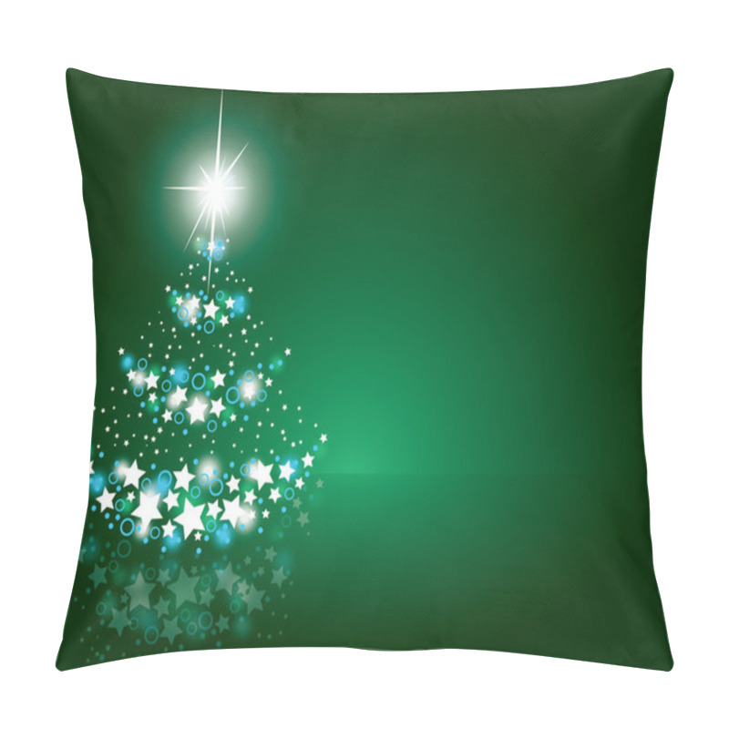 Personality  Christmas Tree Background. Vector Illustration. Pillow Covers