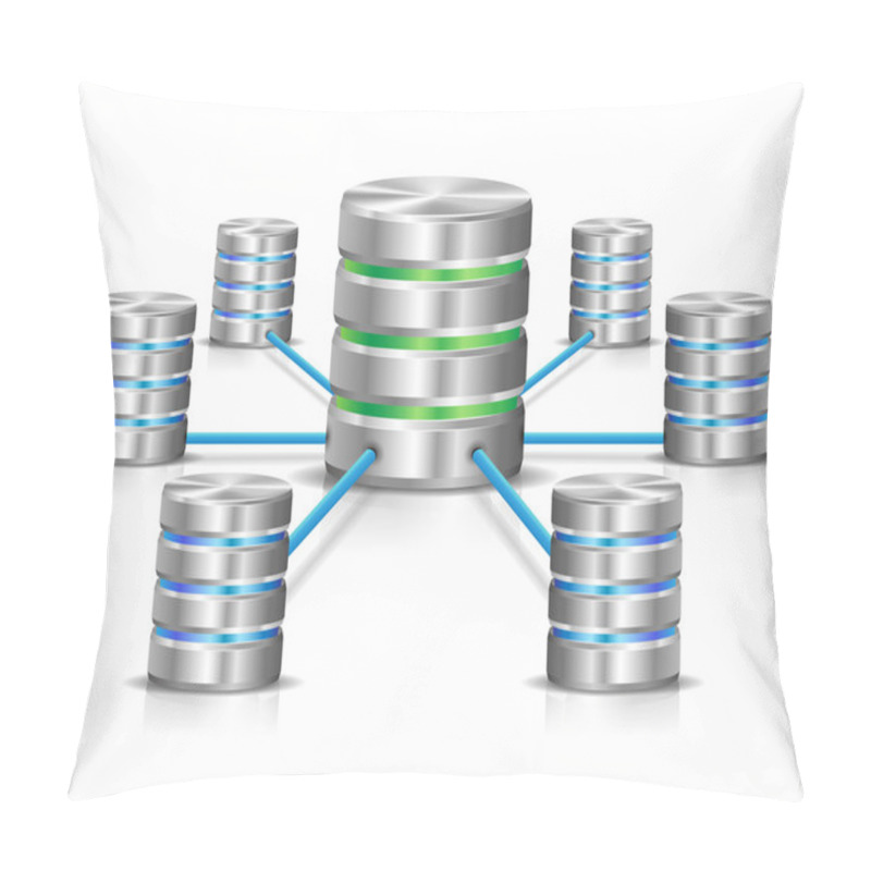 Personality  Metallic Database Network Pillow Covers