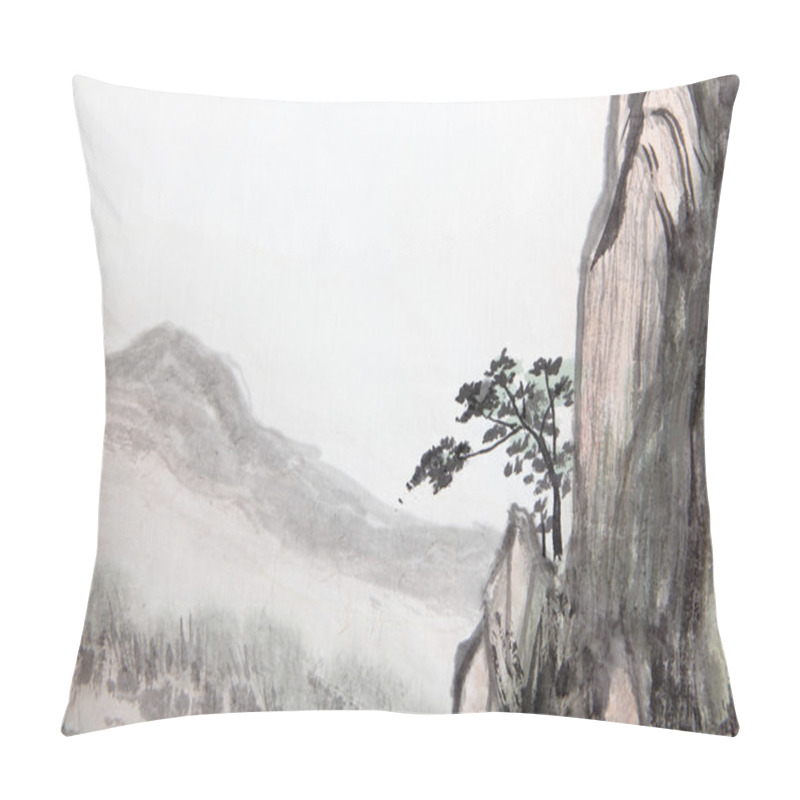 Personality  Chinese Painting Of High Mountain Pillow Covers