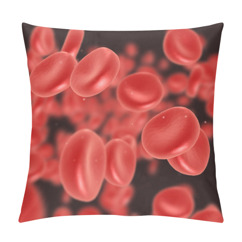 Personality  Red Blood Cell Flowing Pillow Covers