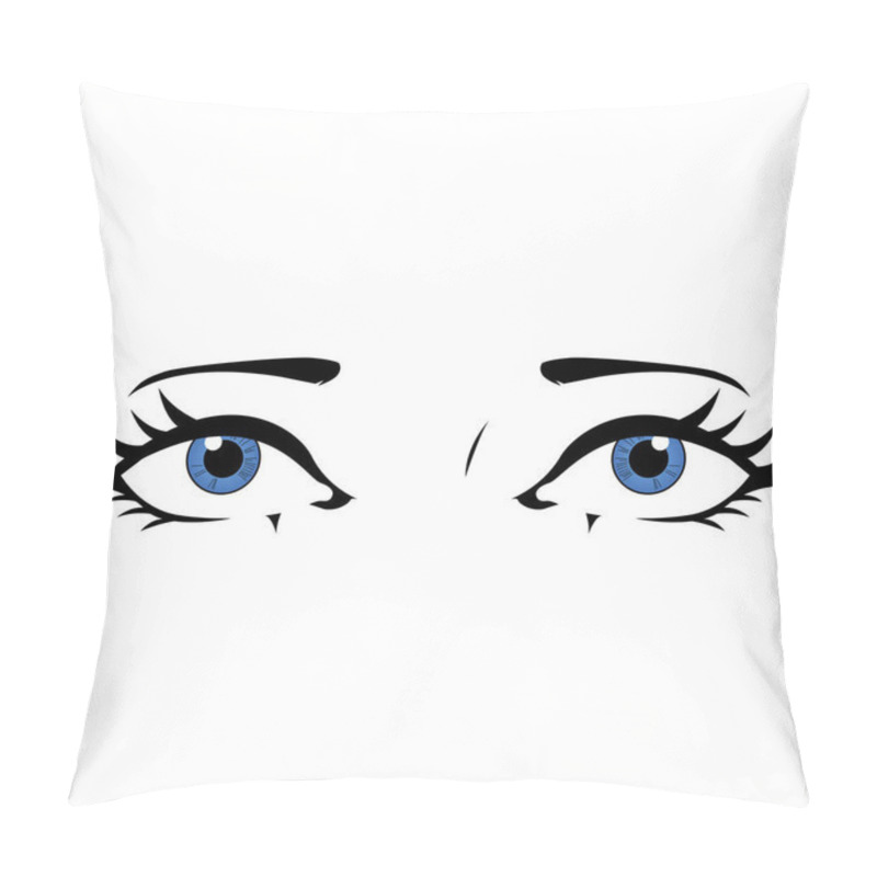 Personality  Comic Styled Eyes Pillow Covers