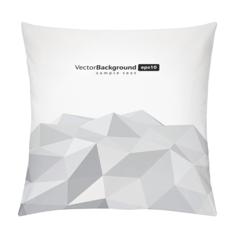 Personality  Abstract Origami Geometric Rock Vector Background Pillow Covers