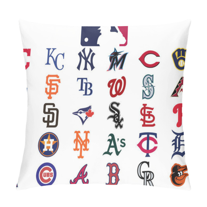 Personality  Set Of All 30 Mlb Teams. Pillow Covers