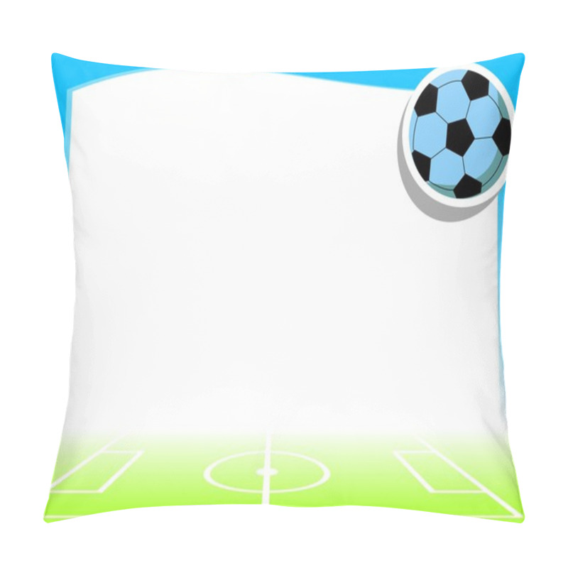 Personality  Empty Background With Football Theme Pillow Covers