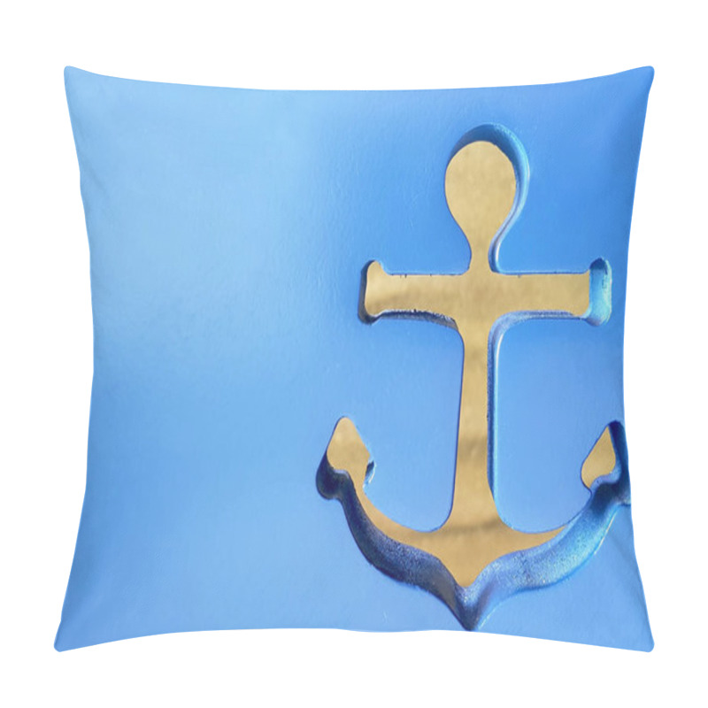 Personality  Aura In The Form Of Anchors In A Tree Painted In Blue. Pillow Covers