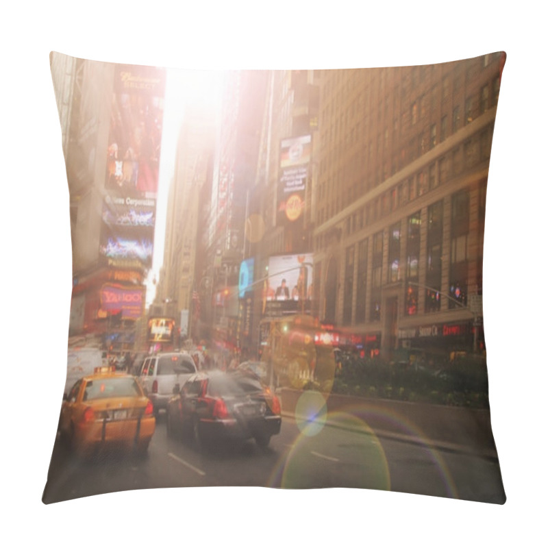 Personality  Times Square Pillow Covers