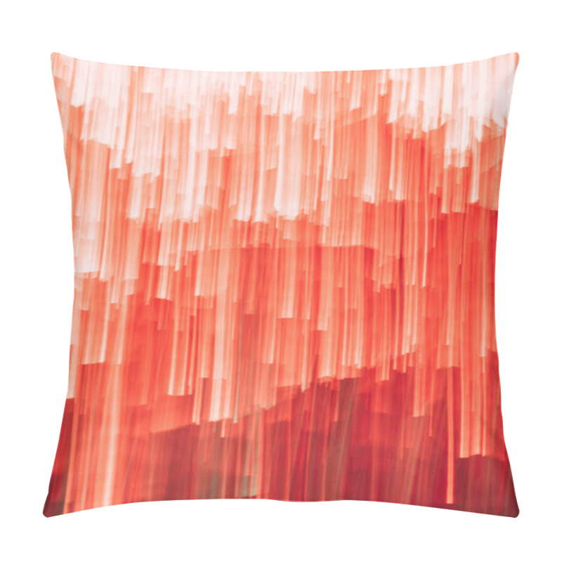 Personality  Beautiful Bright Shiny Red Vertical Stripes, Abstract Background Pillow Covers