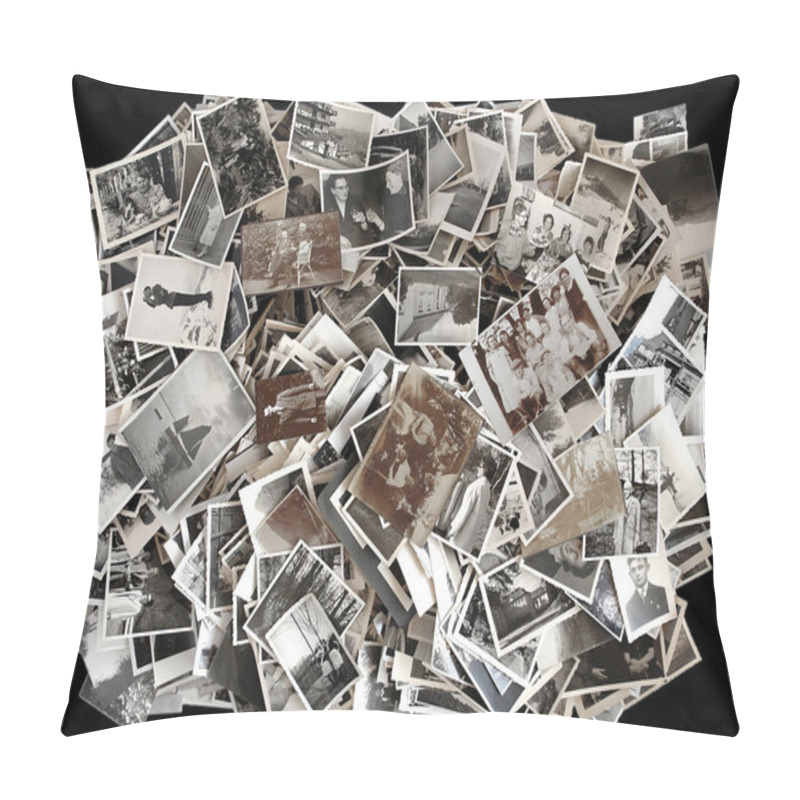 Personality  Lots Of Old Black-and-white Photos  Pillow Covers