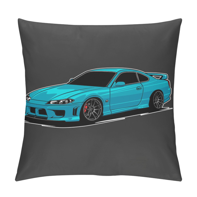 Personality  Car Vector Illustration For Conceptual Design Pillow Covers