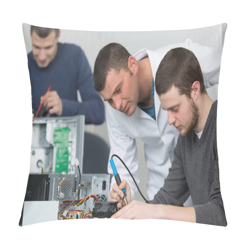 Personality  Apprentice Male Technician Soldering Lan Switch Router Pillow Covers