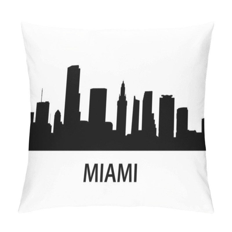 Personality  Skyline Miami Pillow Covers