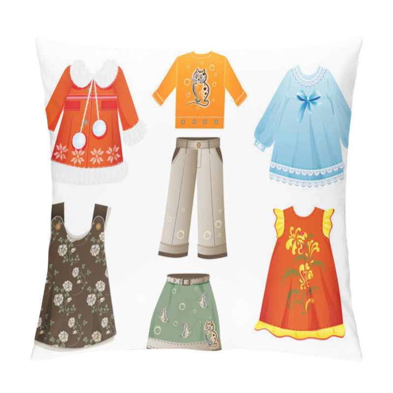 Personality  Set Of Seasonal Clothes For Girls Pillow Covers