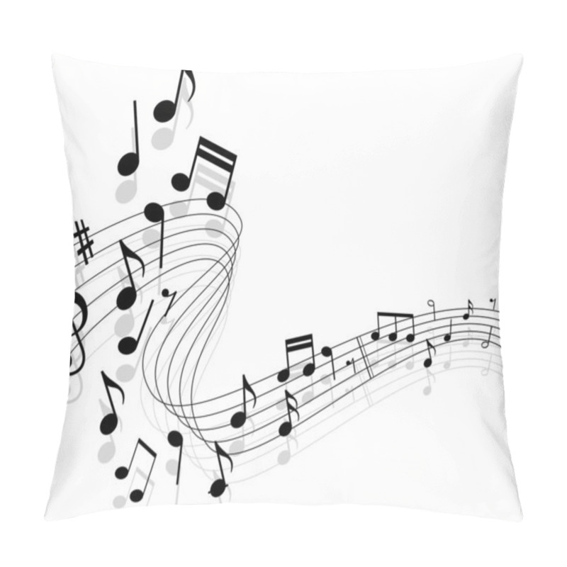 Personality  Music Background Pillow Covers