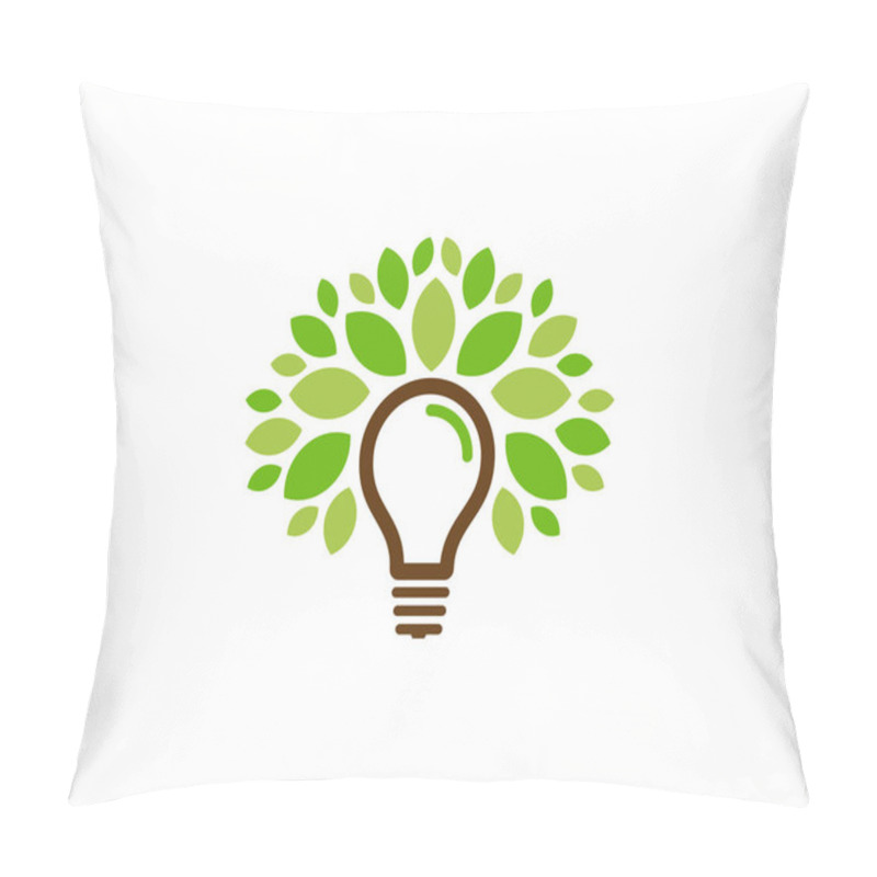 Personality  Idea Tree Icon Logo Design Element Pillow Covers