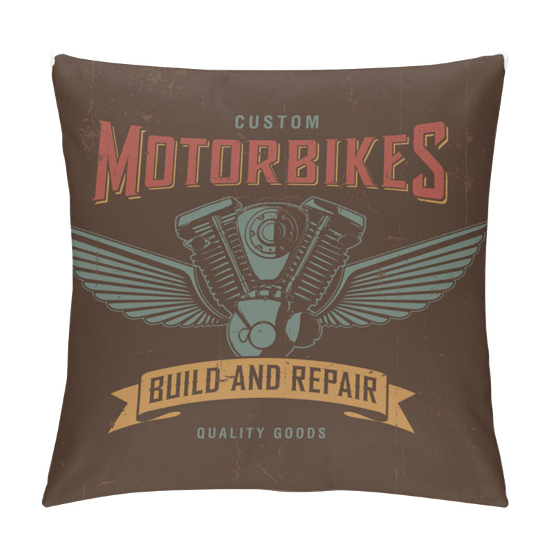 Personality  Custom Motorbikes Poster Pillow Covers