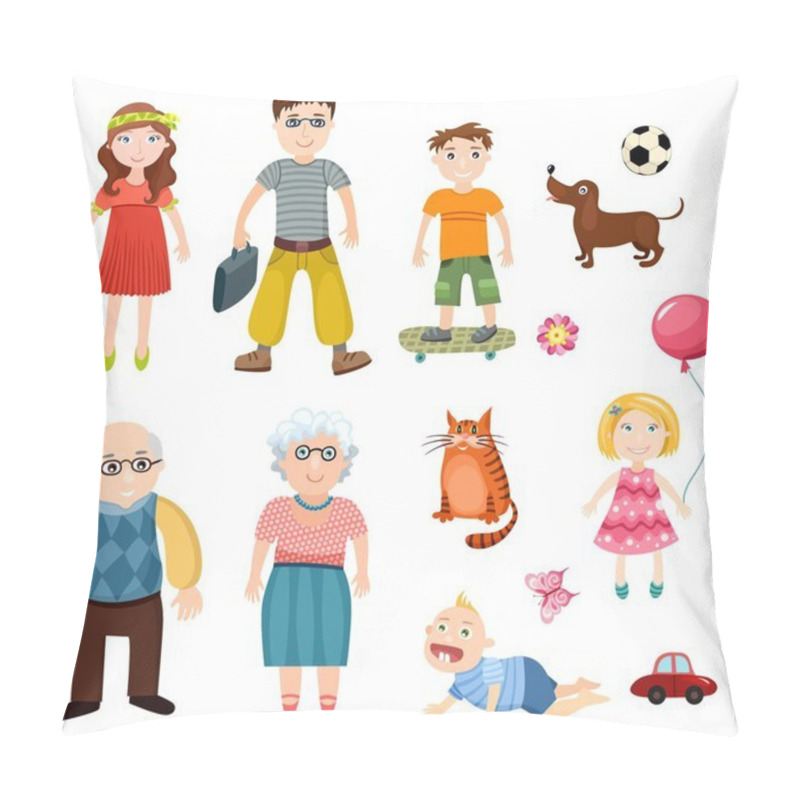 Personality  Family Set Pillow Covers