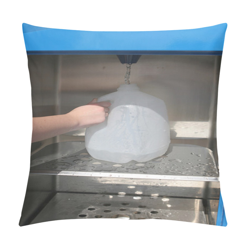 Personality  Hurricane Preparedness - Filling Water Jug Pillow Covers