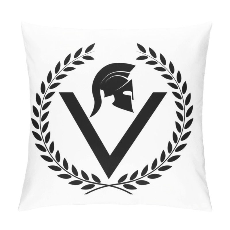 Personality  Spartan Helmet Icon Symbol Of A Warrior Pillow Covers