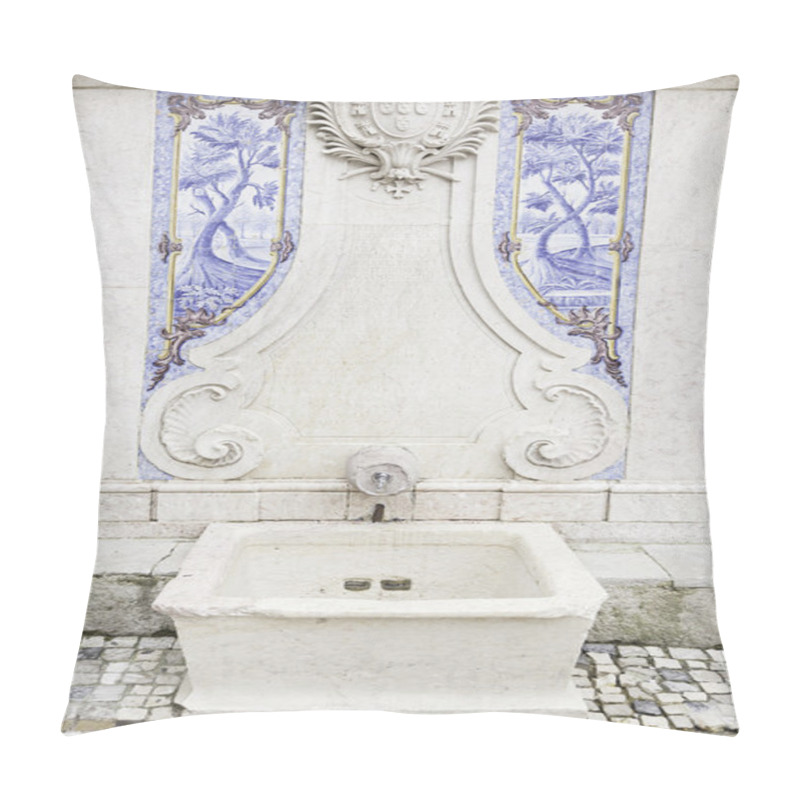 Personality  Old Stone Fountain Pillow Covers