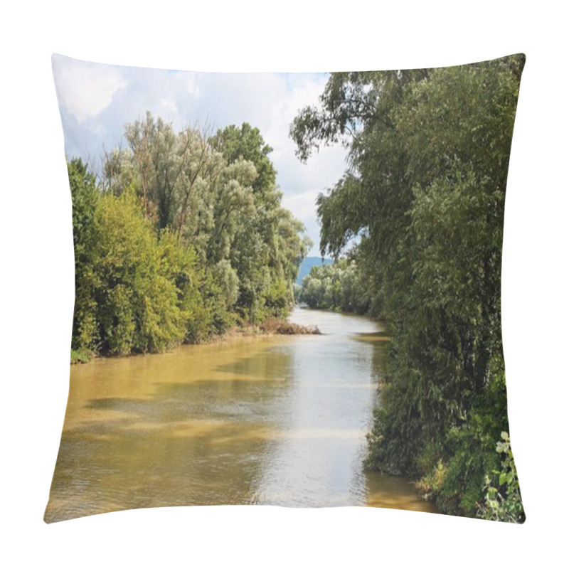 Personality  Danube Channel Between Wooded Banks Pillow Covers