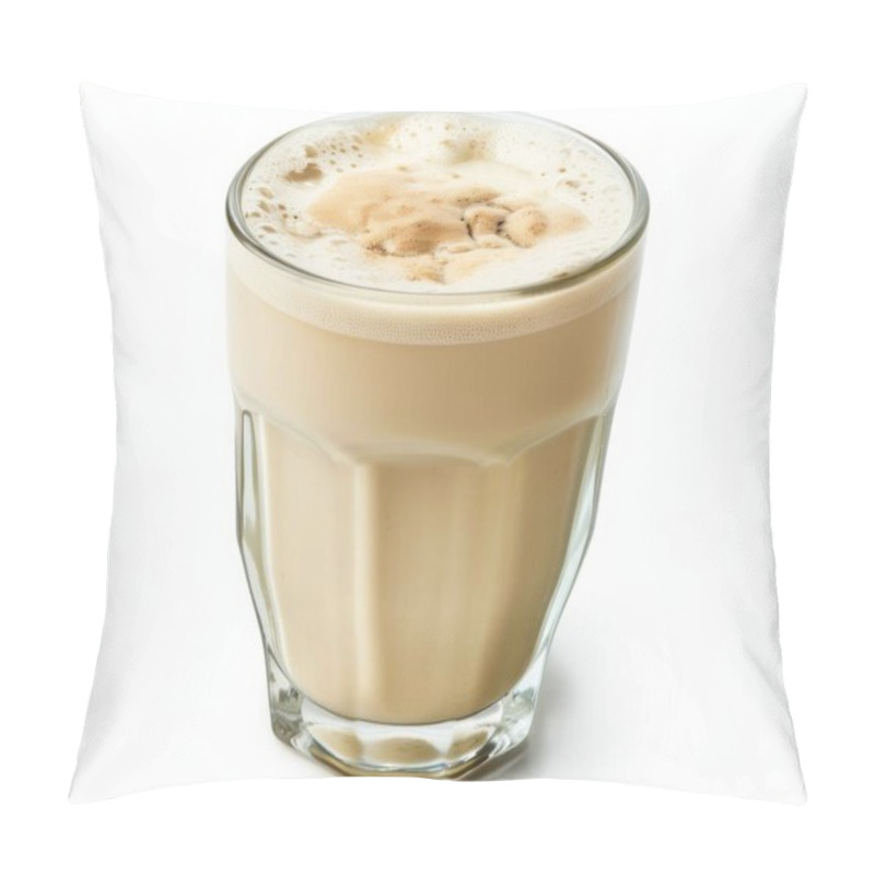 Personality  A Refreshing Glass Of Iced Coffee Topped With Frothy Cream, Perfect For A Warm Day. Pillow Covers